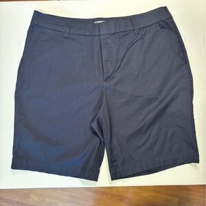 Matty M Dark Blue Flat Front Shorts
